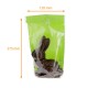 Sacchetto per pasticceria in PP base in cartone, 120x275mm "verde hessian", confezione da 100 pezzi