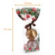 Bolsa de comida de Navidad con base rígida en cartón 120x275mm, Nordmann, paquete de 100