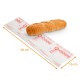 Tasche für geschnittenes Brot Rot, 16+5x60cm, 12µ Bioplastik, 200er-Packung