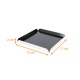 Quadrat Rainé Schwarz Weiß Karton mit 50 Stück, 17x17cm (+2), Dicke 1,5mm