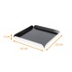 Quadrat Rainé Schwarz Weiß Karton mit 50 Stück, 22x22cm (+2), Dicke 1,5mm