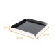 Quadrat Rainé Schwarz Weiß Karton mit 50 Stück, 25x25cm (+2), Dicke 1,5mm