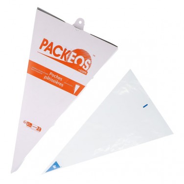 Manga pastelera desechable azul 82µ (31x54cm) 