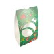 Oster- und Weihnachtskleid für SOS-Tasche 100er-Packung, 80+25/25x250mm, Modell 'Christbaumkugel' Dekor 'Tanne'.