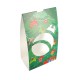 Oster- und Weihnachtskleid für SOS-Tasche 100er-Packung, 100+30/30x280mm, Modell 'Christbaumkugel' Dekor 'Tanne'.
