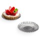 Plato de papel de plata 9 cm, paquete de 100