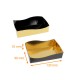 Schale Petit Fours Schwarz/Gold, 130x90x35mm, Nr. 1, 50er-Pack
