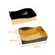 Schale Petit Fours Schwarz/Gold, 160x100x35mm, Nr. 2, 50er-Pack