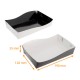 Schale Petit Fours Schwarz/Weiß, 190x120x35mm, Nr. 3, 50er-Pack