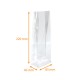 Neutral OPP bags with SOS base 65+20/20x220mm 40µ "Acrylics, pack of 50