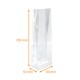 Neutral OPP bags with SOS base 80+25/25x250mm 40µ "Acrylics, pack of 50