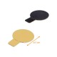 Laschenhalter ø 5cm in Karton GOLD/SCHWARZ, 200er-Packung