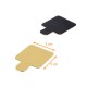 Laschenhalter quadratisch 5x5cm aus Karton GOLD/SCHWARZ, 200er-Packung