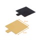 Laschenhalter quadratisch 6x6m aus Karton GOLD/SCHWARZ, 200er-Packung