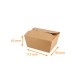 Ecokraft tray American 780ml, 113x90x63mm, box of 500