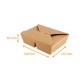 Ecokraft tray 2 compartments, 400+400ml, 168x135x50mm, box of 300