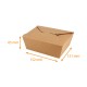 Ecokraft tray American, 1350ml, 152x121x65mm, box of 300