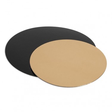 Disco di cartone oro/nero