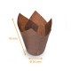 Backformen braun, ø 50 mm Höhe 95 mm, Packung mit 180 Stück