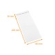 Bolsa plana OPP con solapa adhesiva 100x200mm + 30mm solapa, paquete de 100