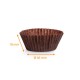 Plissee-Kiste braun Nr. 1204 (Boden: ø 45mm, Höhe 18mm), 1000er-Pack
