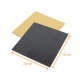 Presentación para caja 8x8cm, Negro Oro, paquete de 50