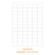 Etiquetas adhesivas paquete de 1152, rectangular 16x22mm blanco