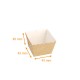 Molde Easy Bake 45x45x40mm (beige/blanco), paquete de 50