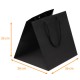Borsa con coulisse di lusso scatola da 120, Nero intenso" 26x26x26cm