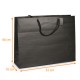 Borsa con coulisse di lusso scatola da 50, Nero intenso" 52x16x40cm