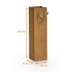 Flaschentasche Karton mit 200 Stück, für 1 Flasche 10x9x38cm Kraft braun
