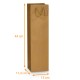 Flaschentasche Karton mit 200 Stück, für 1 Magnum 13x11,4x44cm Kraft braun