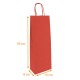 Flaschentasche Karton mit 300 Stück, rot, für 1 Flasche, 14+8x39cm