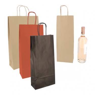 Bolsa kraft para botellas
