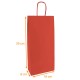 Flaschentasche Karton mit 200 Stück, rot, für 2 Flaschen, 18+8x39cm