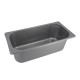 Vaschetta per il ghiaccio in plastica 4,8 litri, 36x16,5x12,5 cm, per vetrine + coperchio, scatola da 30