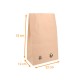 Bolsa SOS de papel 22x12x33cm kraft reciclado marrón 70g/m2, caja de 250