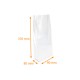 Borse OPP neutre con base SOS 90+40/40x370 mm , confezione da 100