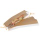 Sandwich-Tasche kraft braun, 100+55x350mm, mit Seitenfenster, Karton mit 1000 Stück