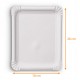 Plato de papel Blanco, 18 x 26 cm, paquete de 250