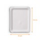 Plato de papel Blanco, 10 x 16 cm, paquete de 250