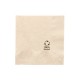 Toalla de papel Crudo reciclado' 2 capas 25x25cm (1/4 pliegue), caja de 4800
