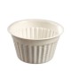 Teller aus Pulpe Zuckerrohr für Süßigkeiten, "Fondant", H37mm Ø67mm, 70mL, 100er-Packung