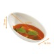 Teller aus Pulpe Zuckerrohr für Süßigkeiten, "Cocoon", 82x52x28mm, 30mL, Karton mit 1000 Stück