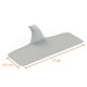 Laschenhalter gebogen aus Zuckerrohrschnitzel, Rechteck 13x4,5cm , 100er-Packung
