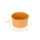 Vasetto di gelato Kraft naturale, 90 ml ø72x40mm, scatola di 2000