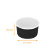 Vasetto di gelato Nero, 90 ml ø72x40mm, scatola di 2000