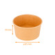Vasetto di gelato Kraft naturale, 150 ml ø85x45mm, scatola di 2000