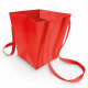 Bolsa con asa de tela paquete de 10, 165x125x80mm 'Rojo