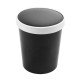 Zuppa nera e pentola di ghiaccio scatola da 250, 360 ml (12 oz), con coperchio in cartone perforato